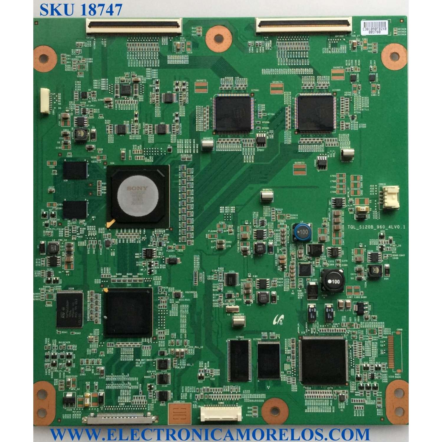 T-CON / SONY LJ94-03810A / TQL_S120B_960_4LV0.1 / 03810A / PANEL LTY550HQ02 / MODELO KDL-55HX800 / PARTES SUSTITUTAS LJ94-03810B / LJ94-03810C / LJ94-03810D / LJ94-03812A